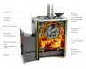 Банная печь на дровах Ангара 2012 Inox - купить на официальном сайте TMF
