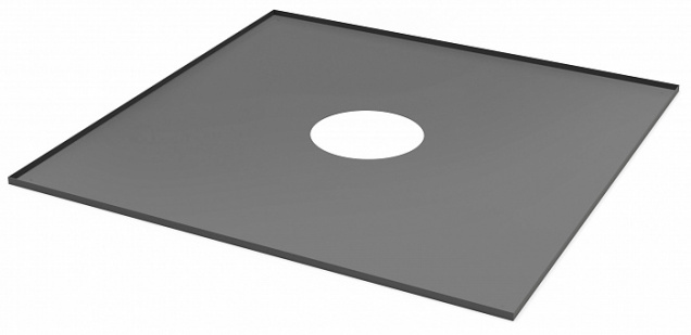 Лист проходки TMF 680х680 ф150, антрацит