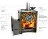 Банная печь на дровах Ангара 2012 Carbon - купить на официальном сайте TMF